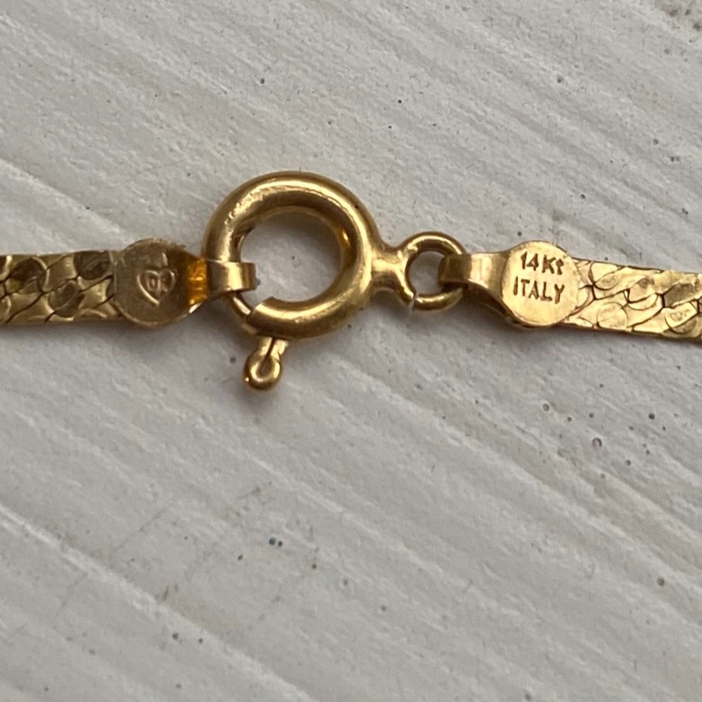 14K Italian Gold Chainlink Necklace